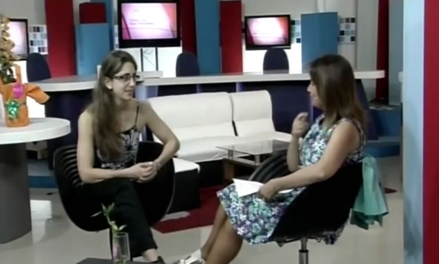 Magdalena D’Amado Abadie con Estela Gauthier en el programa de MUJER A MUJER