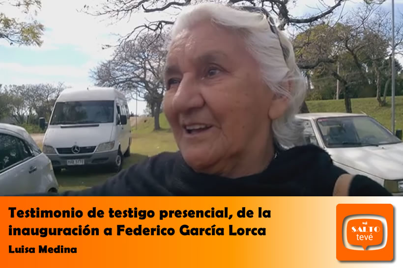 Luisa Medina, testigo presencial de la inauguración del primer monumento a Federico García Lorca