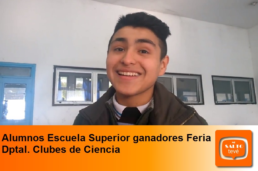 Alumnos Escuela Superior ganadores Feria Dptal. Clubes de Ciencia