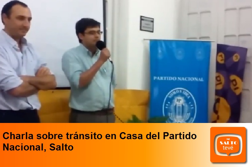 Charla sobre tránsito en Casa del Partido Nacional, Salto