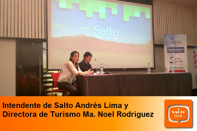 Intendente de Salto Andrés Lima y Directora de Turismo Ma. Noel Rodriguez