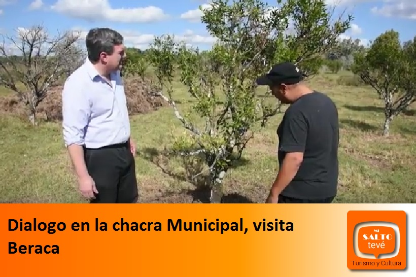 Dialogo en la chacra Municipal, visita Beraca