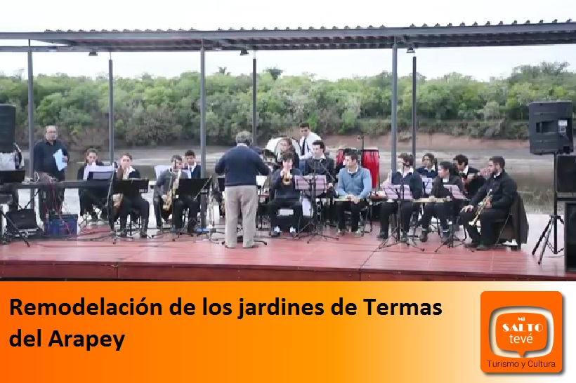 Remodelación de los jardines de Termas del Arapey