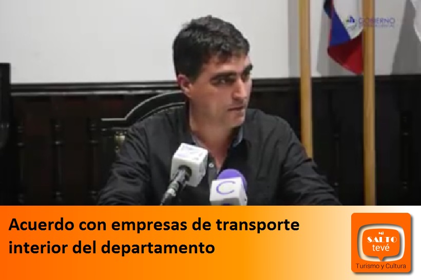 Acuerdo con empresas de transporte interior del departamento