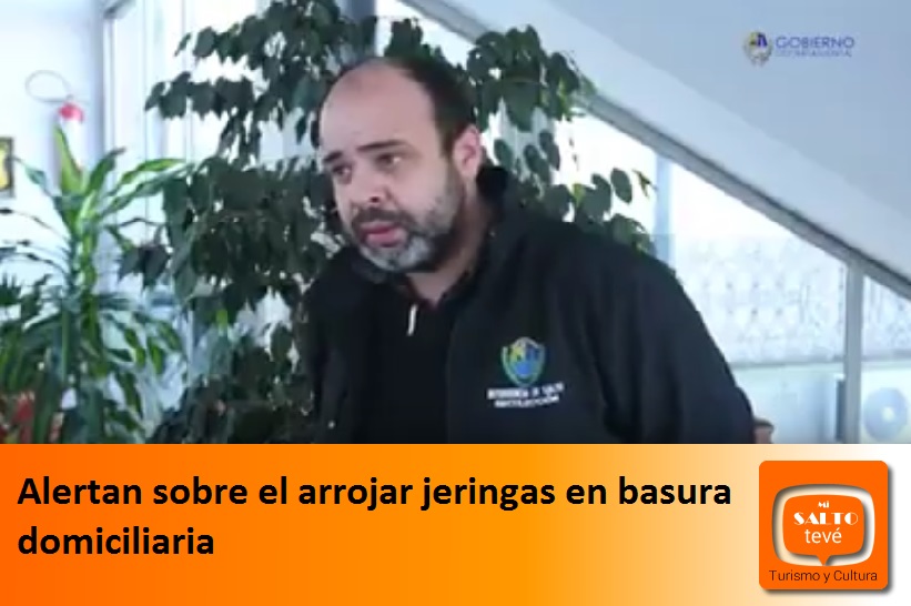 Alertan sobre el arrojar jeringas en basura domiciliaria