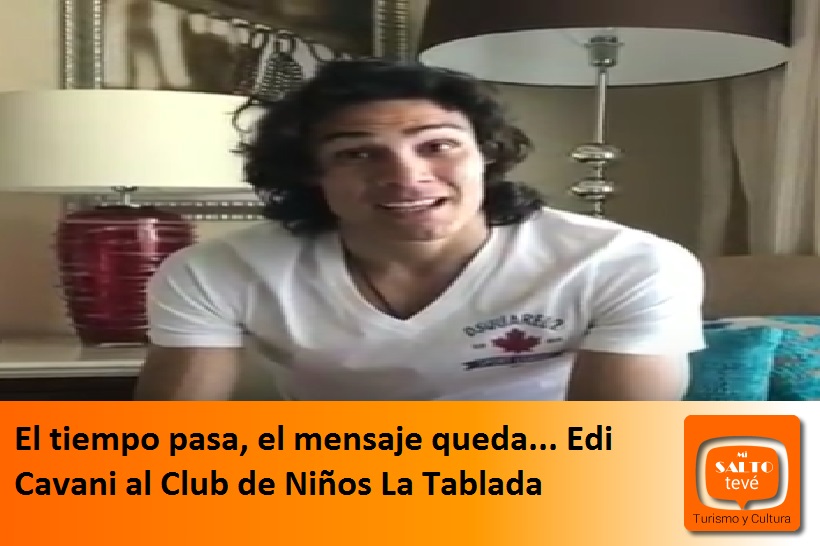 El tiempo pasa, el mensaje queda… Edi Cavani al Club de Niños La Tablada