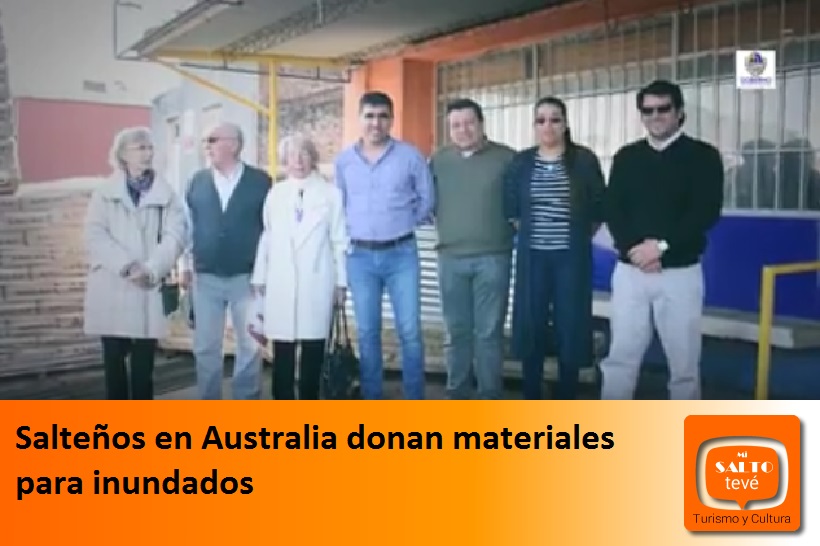 Salteños en Australia donan materiales para inundados