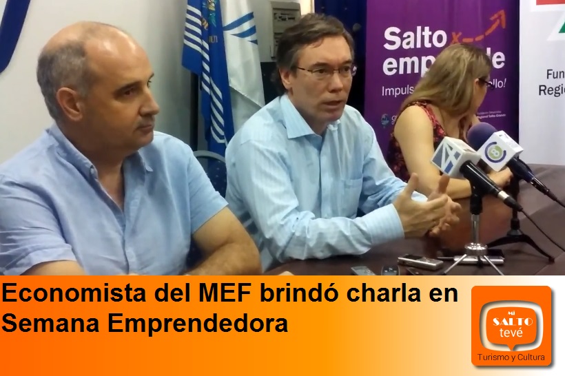 Economista del MEF brindó charla en Semana Emprendedora