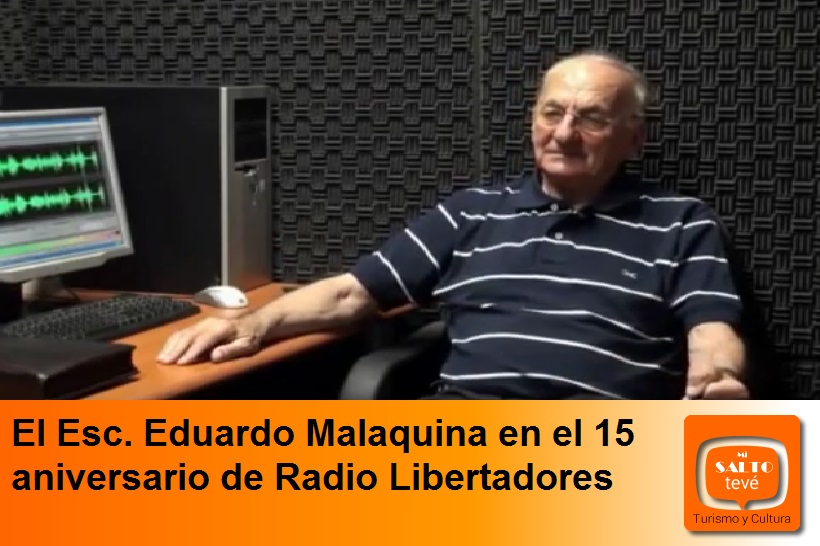 El Esc. Eduardo Malaquina en el 15 aniversario de Radio Libertadores