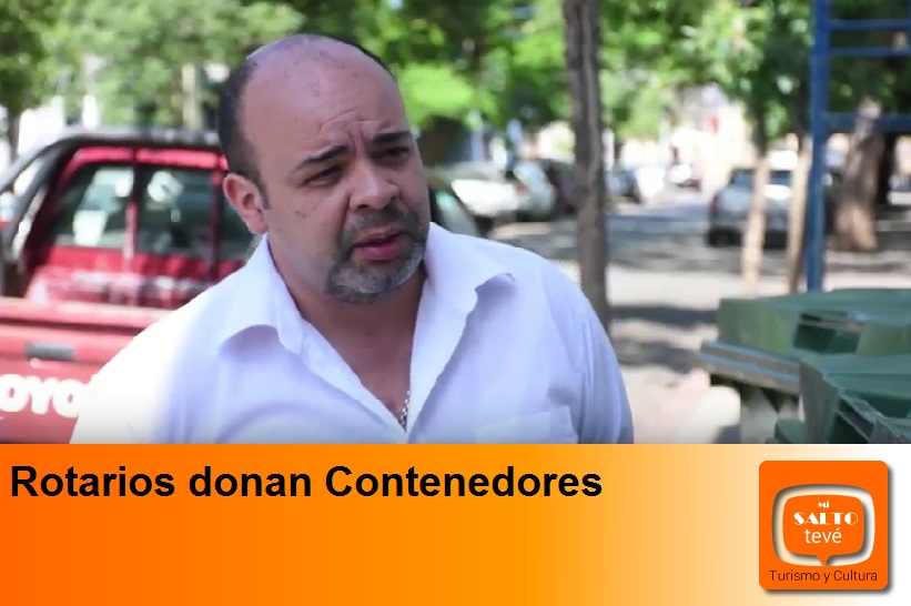 Rotarios donan contenedores