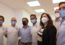 Lacalle Pou, visitó el nuevo complejo deportivo de Montevideo City Torque.