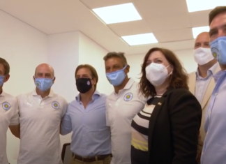 Lacalle Pou, visitó el nuevo complejo deportivo de Montevideo City Torque.