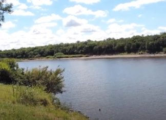 Termas, caminando hacia el rio.