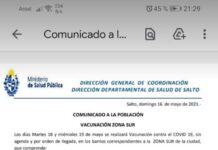 Martes y miercoles vacunan en el Extremo Sur a los sin agenda