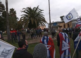 La caravana que recorrió el país en defensa de fuentes laborales en Pueblo Belén