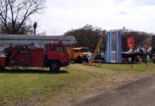 El Cuerpo de Bombero en Expo Salto