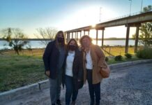 María Eugenia Almirón recibió en la CARU al ministro de Trabajo y a las autoridades del MIEM