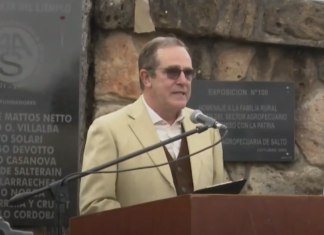 Pte. Azambuya (AAS): Reseña histórica y temas de actualidad en el mensaje inaugural de la Expo Salto.