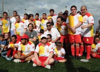 Lacalle Pou participó del primer Encuentro Nacional de Fútbol Inclusivo en Salto