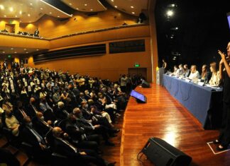 8 de marzo Lacalle Pou asistió al acto central por el Día Internacional de las Mujeres
