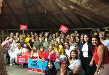 Día Internacional de la Mujer : Colectivo femenino de la Agrupación Vamos Salto se reunió para conmemorar tan significativo día.