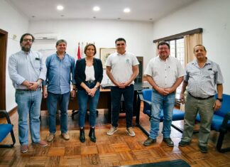 Políticas de frontera: Intendente se reunió con integrantes de la directiva del Centro Comercial e Industrial de Salto