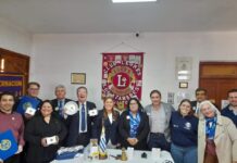 Club de Leones Salto Los Azahares recibió la visita del Gobernador del Distrito J1, Heber Guigou
