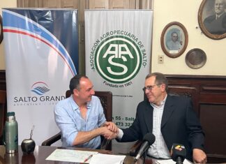 Por veinte mil dólares: CTM firmó convenio con Asociación Agropecuaria Salto para la refacción de salón Multiuso