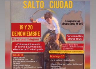 Este fin de semana, todos al Vaimaca Pirú, el Salto Ciudad se vive a pleno, ruedo, escenario y cantina!!!