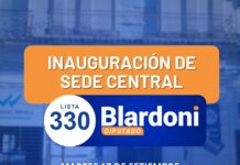 Blardoni inaugura sede partidaria el martes 17 de setiembre