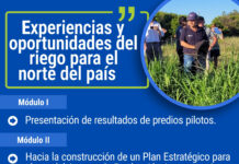 Será el 9 de noviembre: Experiencias y oportunidades del riego para el norte del país