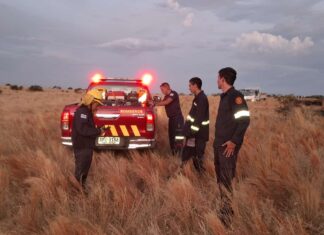 Incendio de proporciones en estancia cercana al Puente del Buey Negro