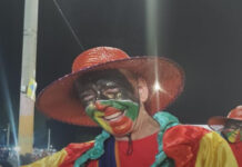 Nubel Cisneros con clima de carnaval, debutó el domingo en las Llamadas de Canelones