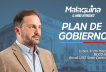 Marcelo Malaquina presenta su programa de gobierno este lunes 31 de marzo