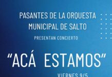 «Acá estamos», dice la Banda y Orquesta Departamental, y nosotros también