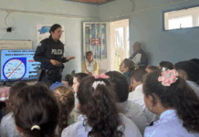 Jefatura de Policía: Taller en Escuela N.º 40 Carmelo de Arzadun, Pueblo Fernández