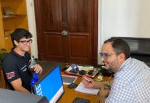 El Director de Desarrollo Social recibió al piloto salteño Tomás Granzella