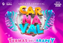 El Carnaval de Salto también se vive a pleno este fin de semana en los centros termales