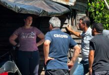 Autoridades recorrieron Pueblo Belén tras temporal y evalúan respuestas para familias y productores