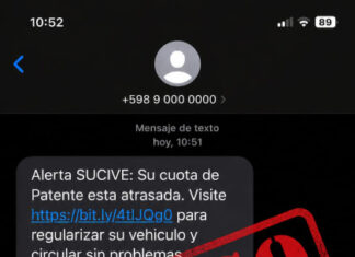 Intento de fraude: Alerta por mensajes falsos que suplantan al Sucive