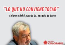 HORACIO DE BRUM:»𝙇𝙊 𝙌𝙐𝙀 𝙉𝙊 𝘾𝙊𝙉𝙑𝙄𝙀𝙉𝙀 𝙏𝙊𝘾𝘼𝙍»