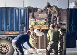 CECOED recibió camión de INDA con alimentos para dispositivos sociales y refugios