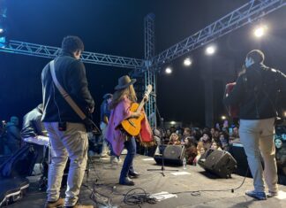 Intendente Carlos Albisu en la Fiesta de San Juan