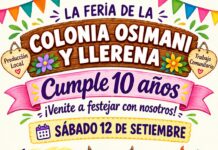 Este sábado venite a festejar con nosotros!!!: LA FERIA DE LA COLONIA OSIMANI Y LLERENA CUMPLE 10 AÑOS!!!