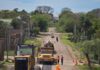 Avanzan las obras de mejora vial y canalización de pluviales en barrio Independencia